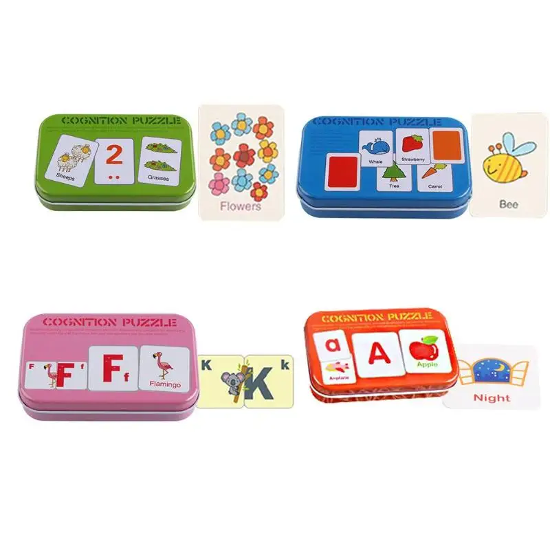 

Kids Baby Cognitive Cards Letters Number Animal Shape Pocket Flash Card Baby Training Early Educational Toys Learn Toys