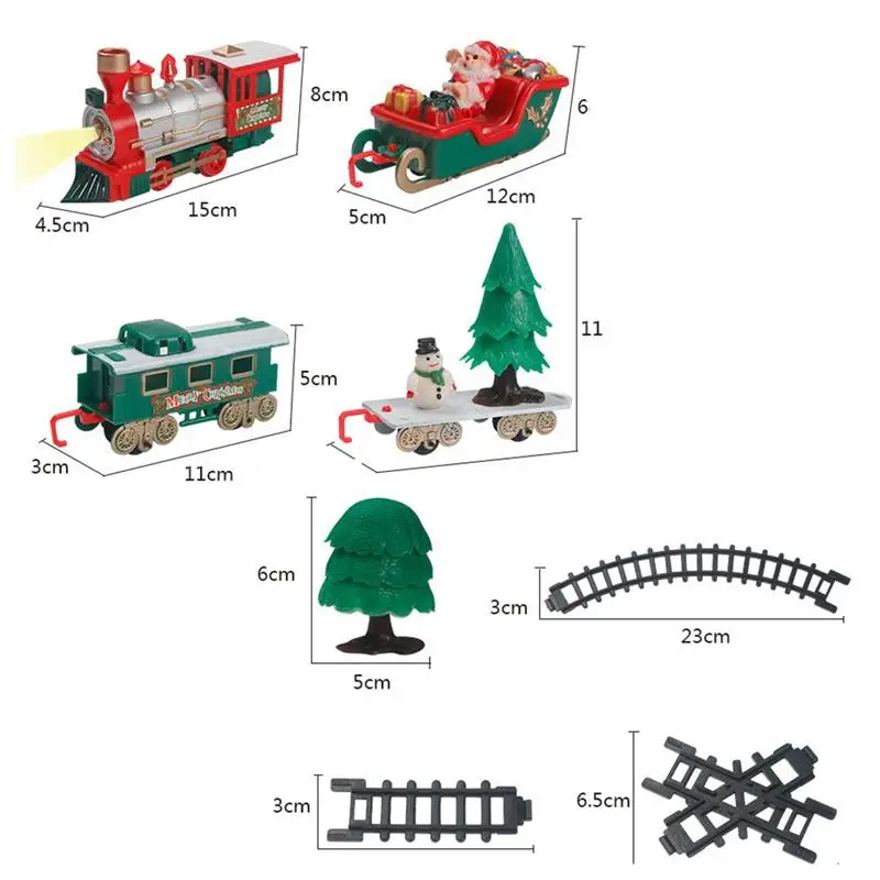 1 комплект Забавный мини электрический милый поезд игрушки с подсветкой Музыка год и Рождественский подарок для детей ясельного возраста