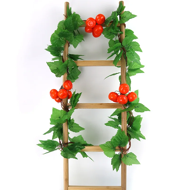

Simulation Fruit Rattan Ceiling Plants Decoration Vine Farmhouse Plant Leaves Fruits And Vegetables Flower Vine