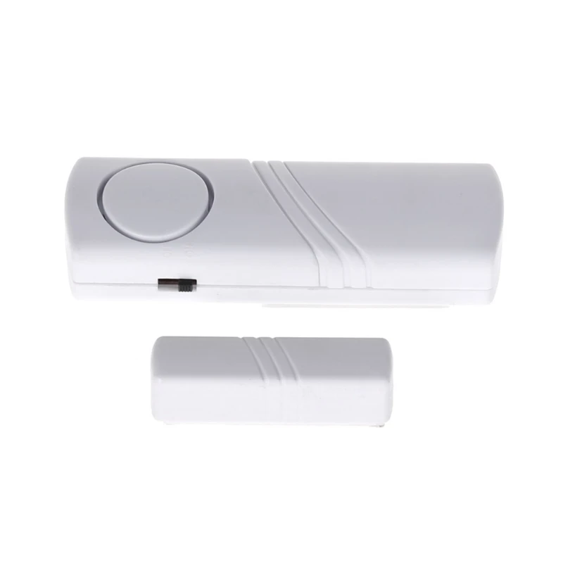 

White Mini Longer Door Window Wireless Burglar Alarm System Safety Security Device Home