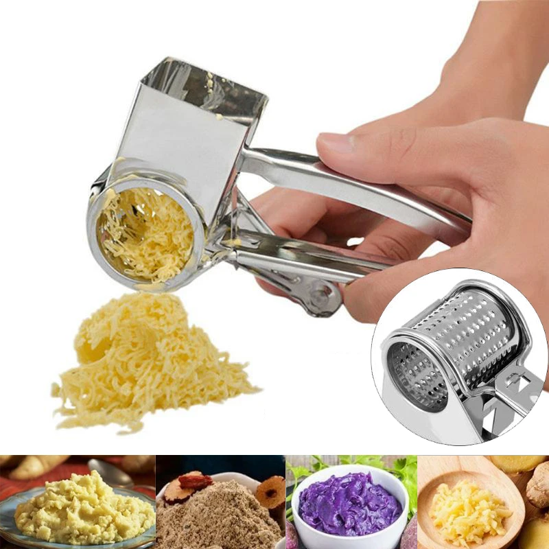 

Multifunctional Vegetable Grater Classic Rotating Hand-cranked Drum Cheese Grater Rotary Ginger Slicer Grater Chocolate Slicer
