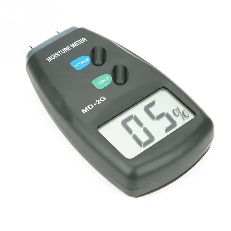General Tools Md-2G LCD Digital 2 Pin Wood Moisture Meter Detector Timber Hygrometer Humidity Tester Wood Moisture Meter 