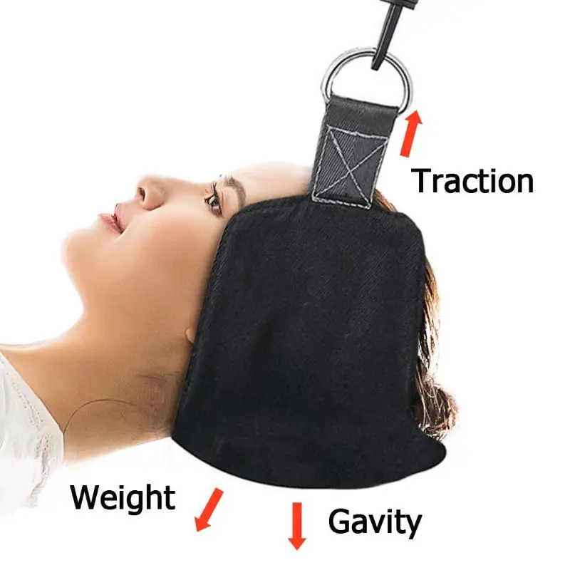 

Portable Head Hammock Neck Traction Device Relaxing Massager for Cervical Posture Alignment Support Relief Headache Shoulder
