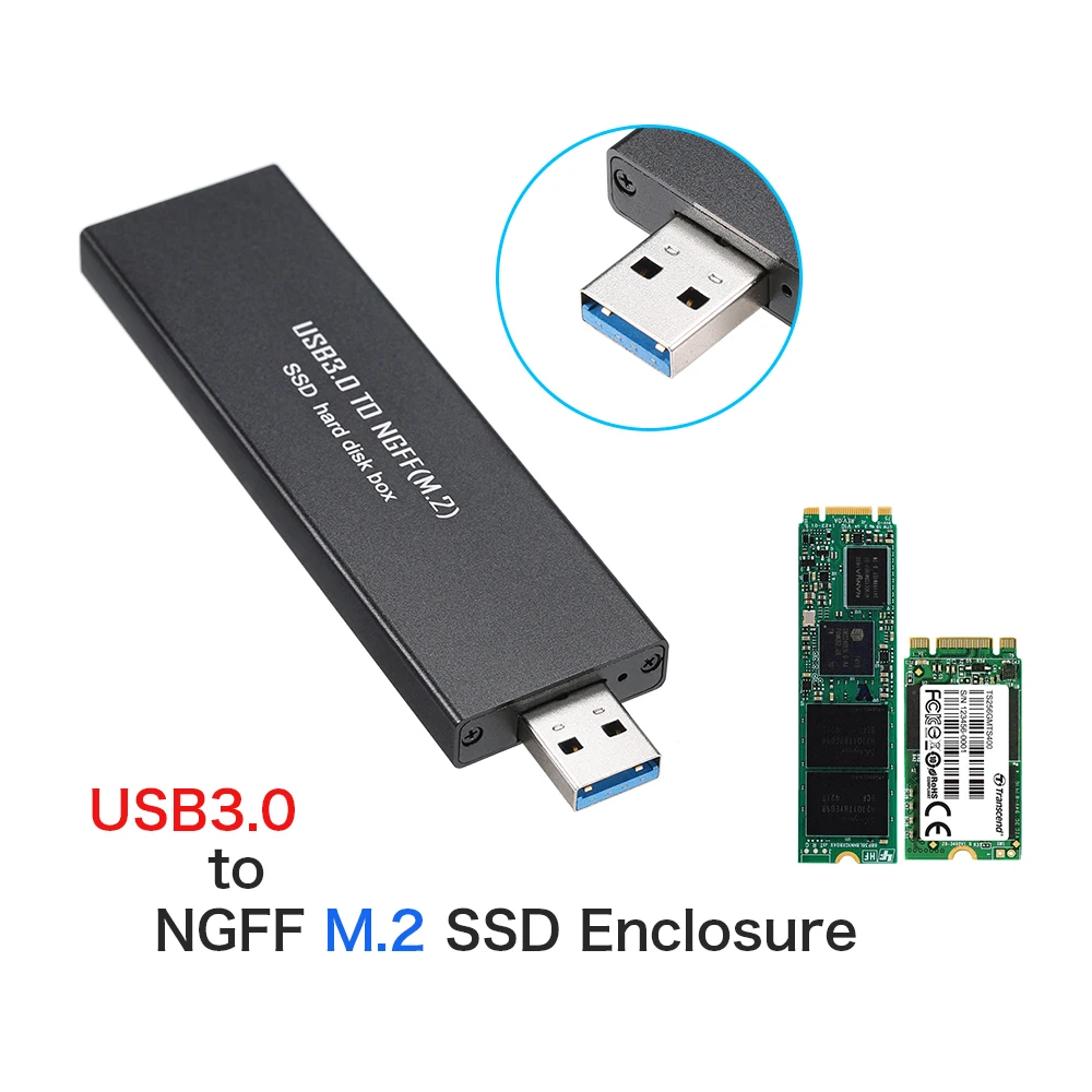 USB 3 0 к NGFF M.2 SSD корпус SATA адаптер карта памяти жесткий диск|Компьютерные кабели и