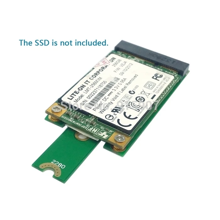 Кабель Mini NGFF M.2 B Ключ SATA на основе SSD к PCI e адаптер mSATA карта 2230 2242 2260/80