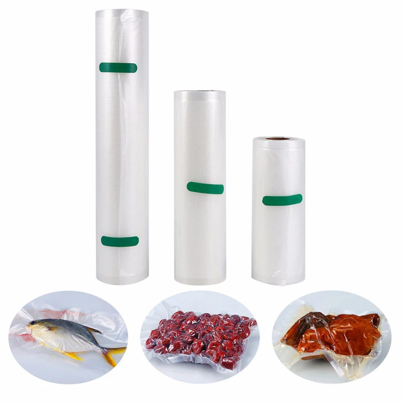 

Vacuum Food Storage Bag Kitchen Vacuum Food Sealer Rolls PE Food Grade Membranes Keep Fresh Vacuum Bags Wrapper Film Foodsaver