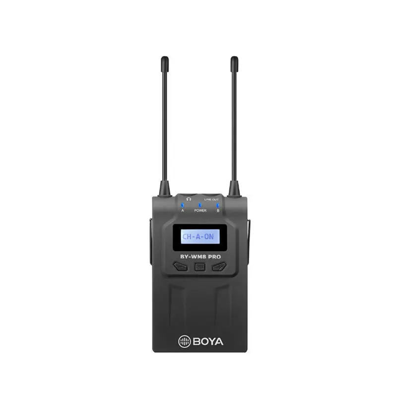 بويا By-Wm8 Pro-K2 Uhf مزدوجة القناة Lavalier ميكروفون لاسلكي نظام مع شاشة Lcd لكانون نيكون _ Dslr كاميرا كاميرا بويا By-Wm8 Pro-K2 Uhf مزدوجة القناة Lavalier ميكروفون لاسلكي نظام مع شاشة Lcd لكانون نيكون _ Dslr كاميرا كاميرا