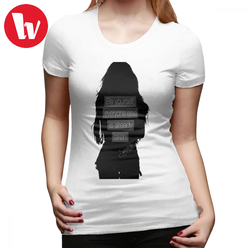 Selena Gomez T-Shirt T Shirt Funny Pattern Women tshirt O Neck 100 Cotton XXL Casual Short Sleeve Ladies Tee | Женская одежда
