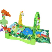 1 шт. детская фитнес-рамка для тренажерного зала Новорожденные мягкие Мультяшные Развивающие игрушки для занятий спортом стойка для фитнеса Ползания 88x61x48 см коврик