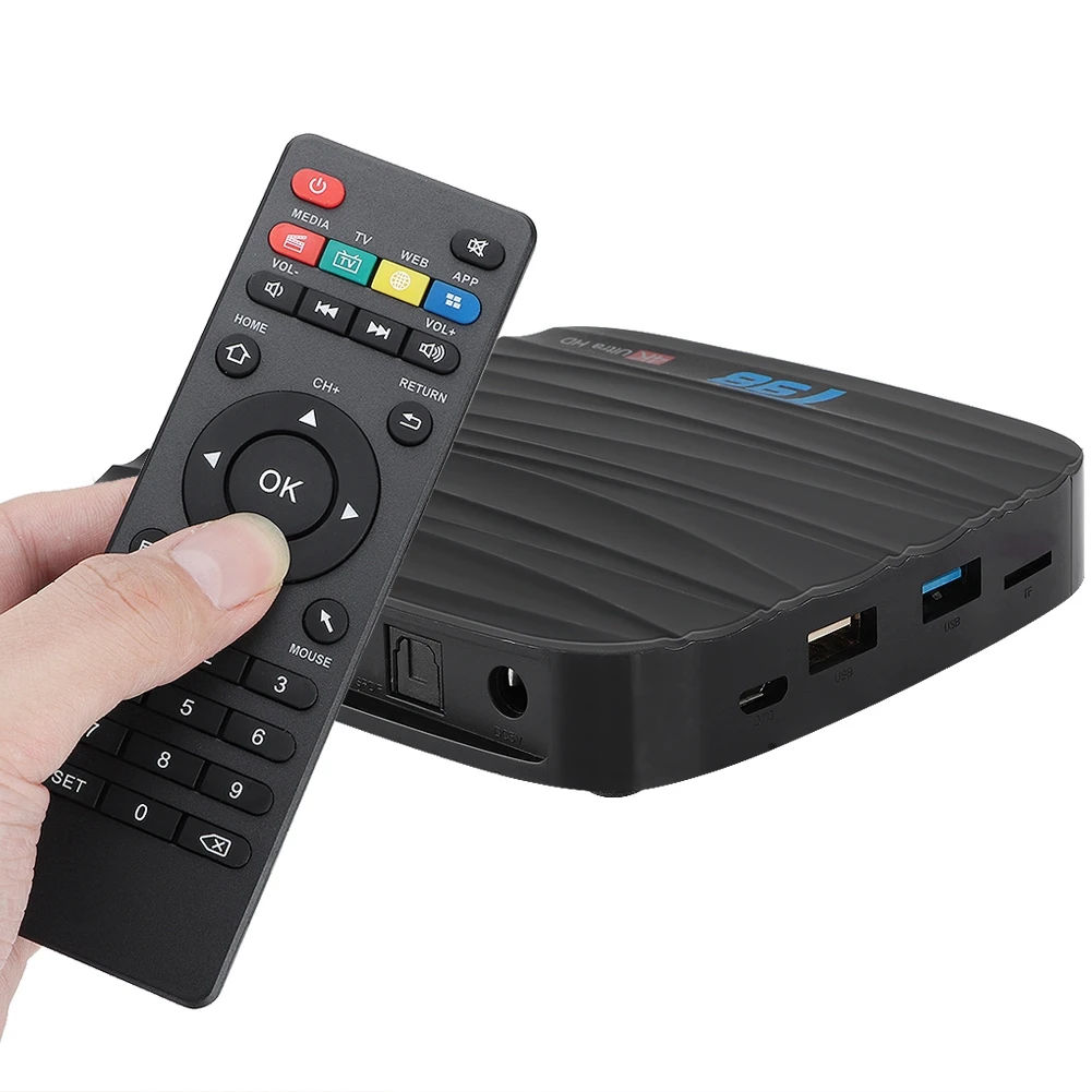 

T98 H6 2+16G Quad Core Voice Control Smart TV Set Top Box for Android 8.1 110-240V