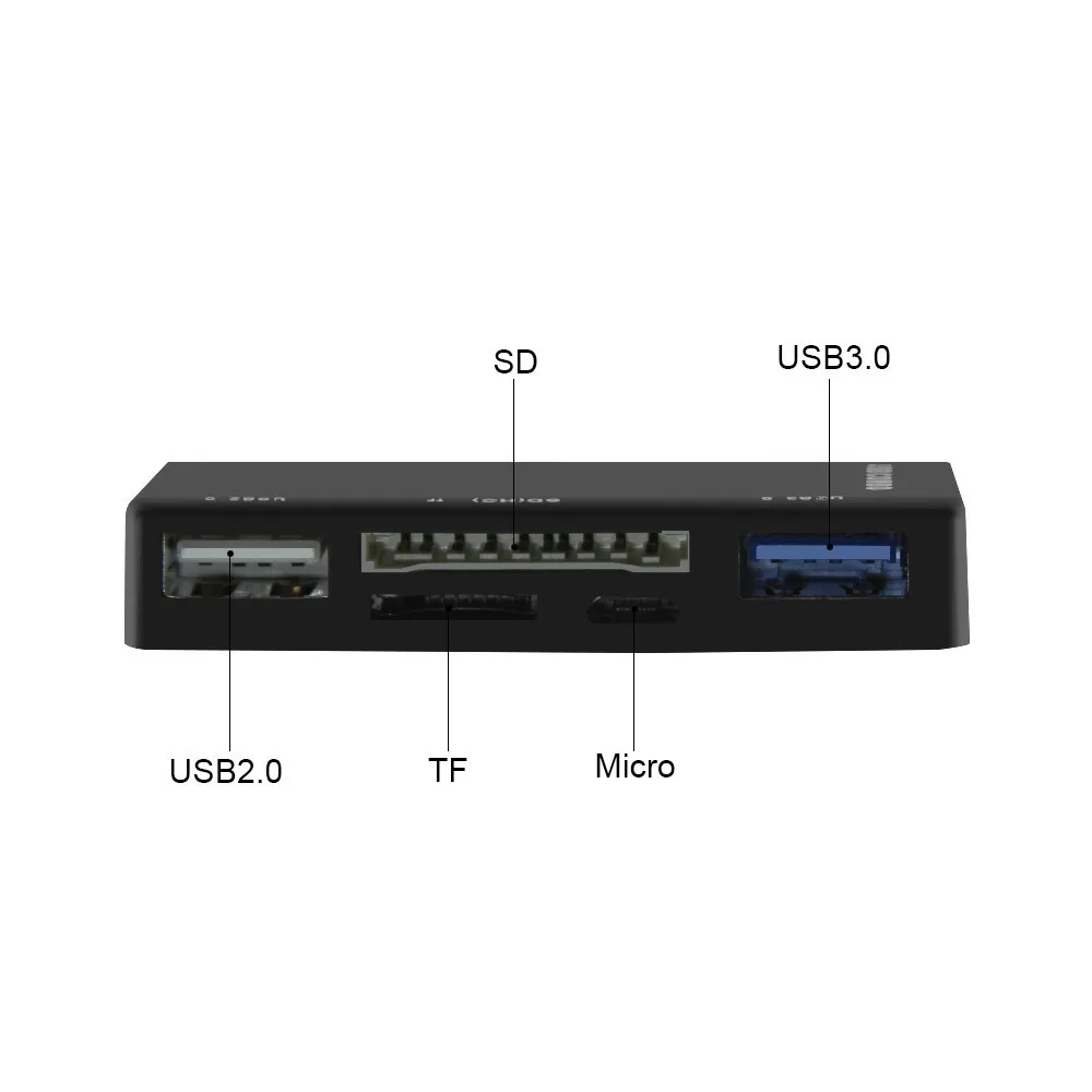 CHYI 5 в 1 USB 3,0 концентратор USB-A до 1 Порты и разъёмы USB3.0/2,0 с SD/TF Card Reader Combo адаптер Micro USB зарядка Порты и разъёмы для Surface Pro 3