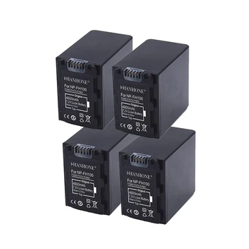 

4PCS 4600mAh NP-FH100 NP FH100 For Sony DCR-SX40 NP-FH70 SX40R SX41 NP-FH40 NP-FH60 HDR-CX105 NP-FH30 NP-FH50 NP-FH90 Battery