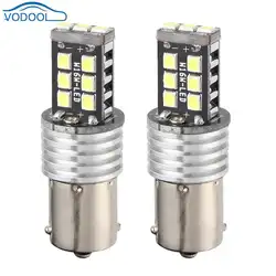 2 шт. 1156 2835 Светодиодный 4014 1157 Белый светодиодный 15SMD указатель поворота Задний фонарь Экономия энергии антикоррозионная обратная лампа