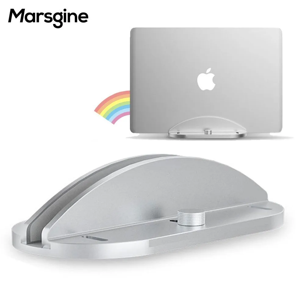 Vertical Laptop Stand Aluminum Alloy Width Adjustable Notebook Holder For Macbook Air Pro