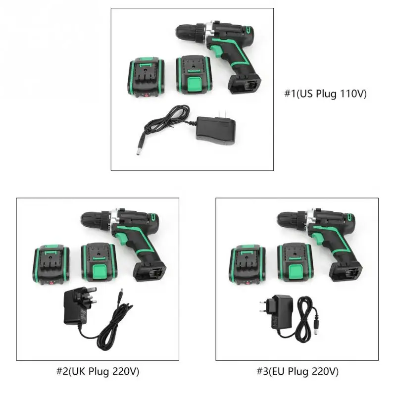 12V Plug Rechargeable Li-ion Electric Adjustable Screwdriver Kit Handhold Tool Hot