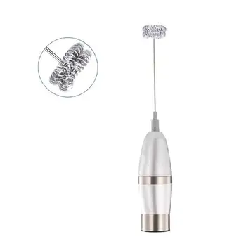 

Adoolla Steel Electric Milk Frother Coffee Egg Beater Drinks Blender Hand Kitchen Mixer