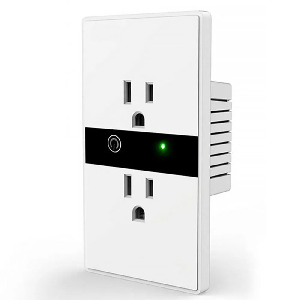 

Energy Saving Wireless WIFI Office Wall Intelligent US Plug Socket Voice Control Two Hole Home