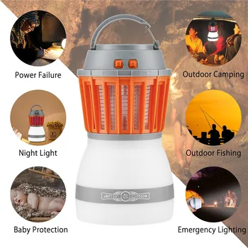 

ARILUX Portable LED Mosquito Killer Camping Light USB Charging/Solar Power Multi-fuction LED Light Lamp Waterproof Emergency