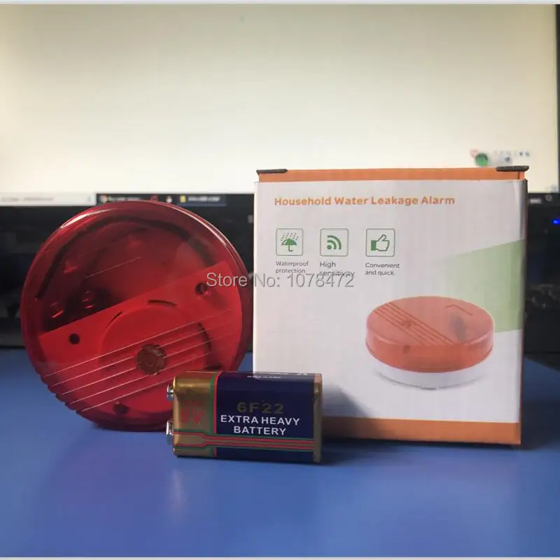 

Standalone Water leak Sensor with sound&light,85dB water leakage alarm system,433mhz 315Mhz wireless strobe flooding Sensor