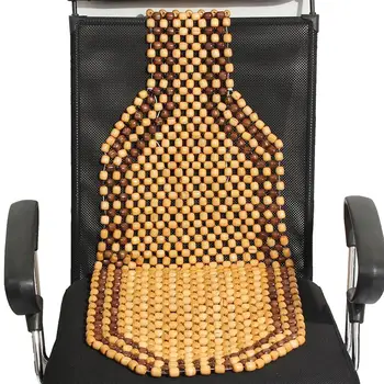 

Car Seat Cover Universial Summer Cool Wood Wooden Bead Seat Cover Massage Cushion Chair Cover Car Auto Office Home 2 Colors