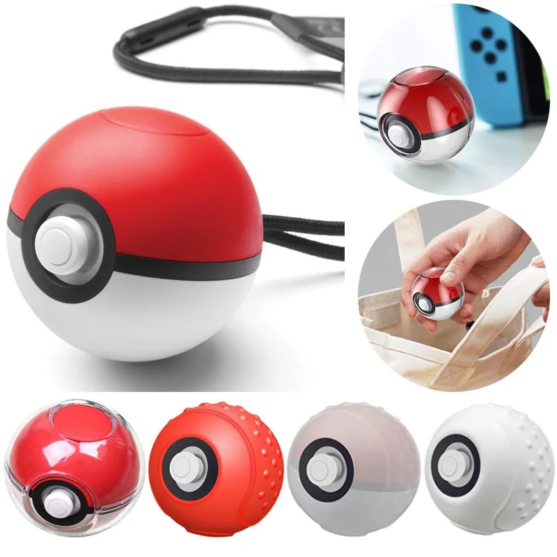 

Portable Carrying Silicone Case for Nintendo Switch Poke Ball Plus Controller Let's Go Eevee Game Case Accessories