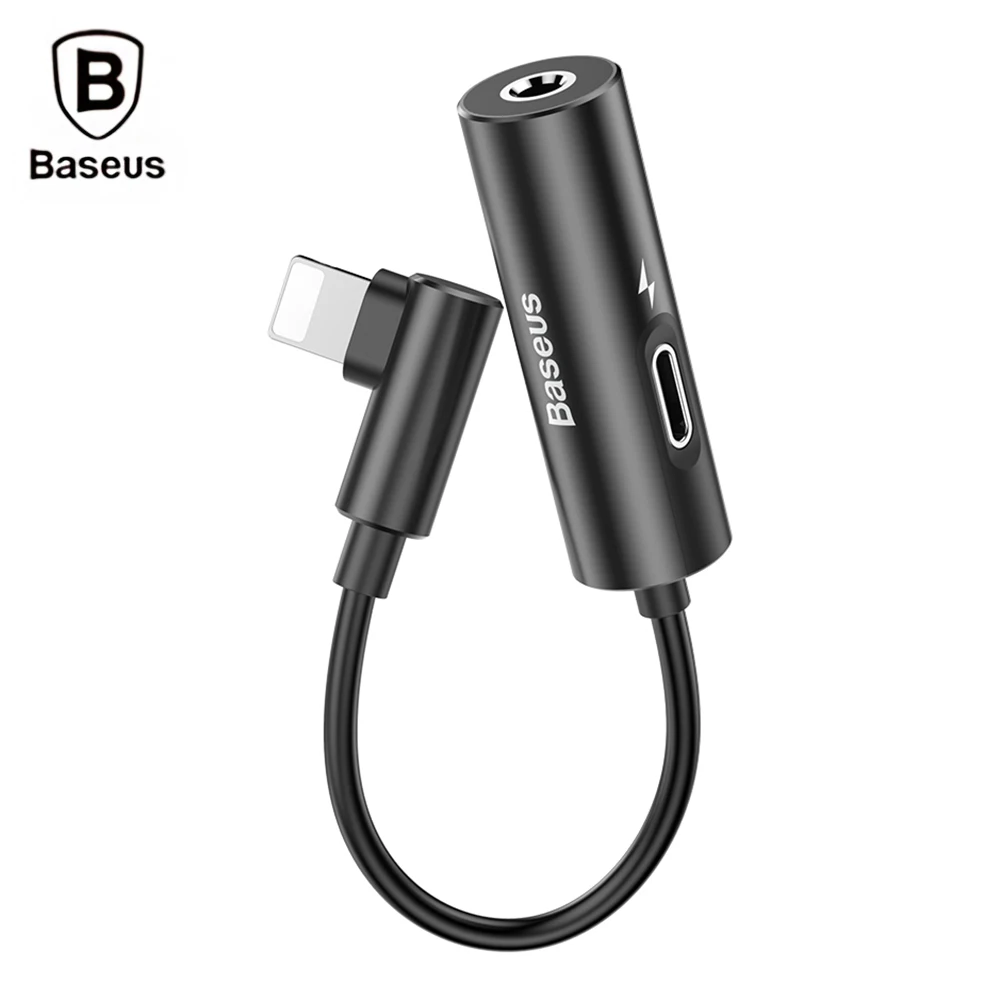Baseus L42 Converter Volume Control 8 Pin 3.5mm Audio Port Adapter