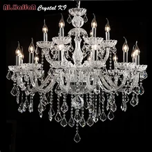 Large crystal chandelier Lighting Luxury crystal light Fashion chandelier crystal Modern Large chandeliers Living room bedroom