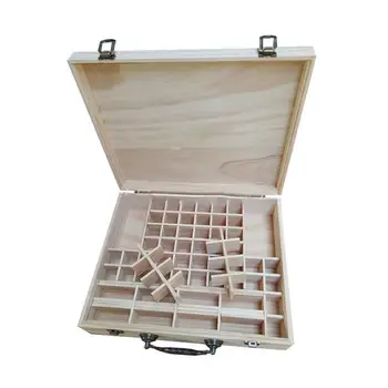 

Pine essential oil box storage wood 70 Compartments Wooden essential oils storage case storage organizer boxes accessoires #SO