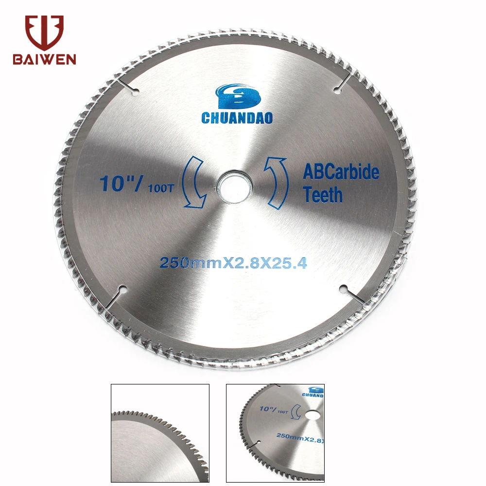 

10" 100 Teeth Circular Saw Blade For Metalworking Carbide Cutting Disc