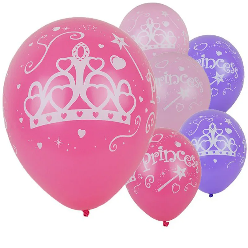 

10 Pcs/lot 12 Inch Princess Latex Balloon Inflatable Happy Birthday Balloons Birthday Party Decoration Party Supplies