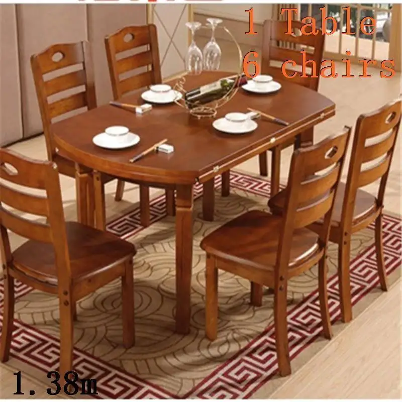 Set Dinning Eet Tafel Tisch Tavolo Da Pranzo Yemek Masasi Sala De Jantar Wooden Round Desk Mesa Comedor Bureau Dining Table