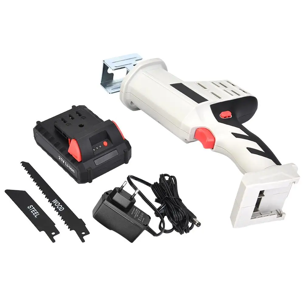 

Cordless Reciprocating Saw 21V 2000mA Handheld High Capacity Lithium Battery Cordless Saw Fashion