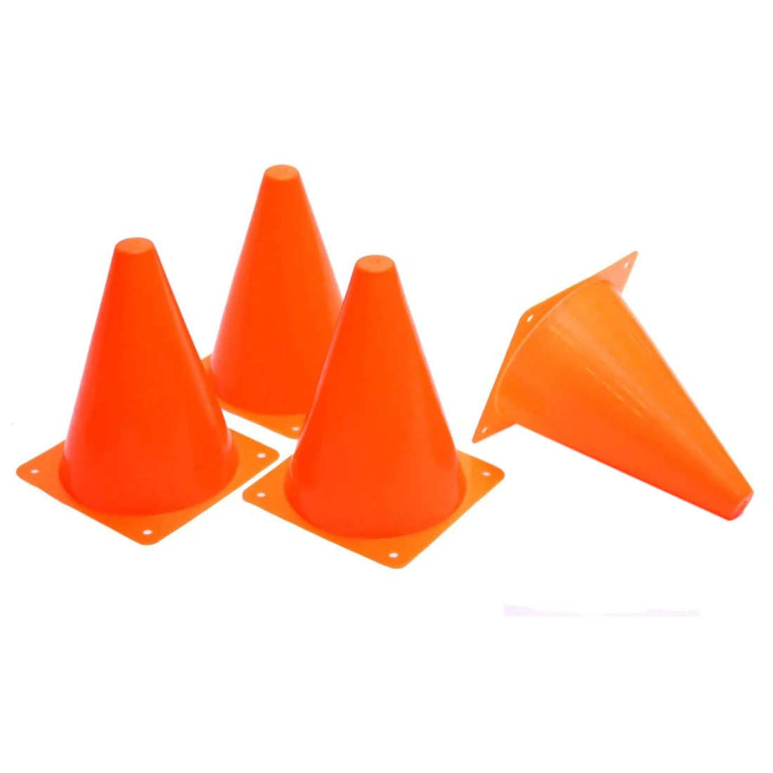 

Plastic Traffic Cones - 12 Pack of Multipurpose Construction Theme Party Sports Activity Cones for Kids Outdoor and Indoor Gam