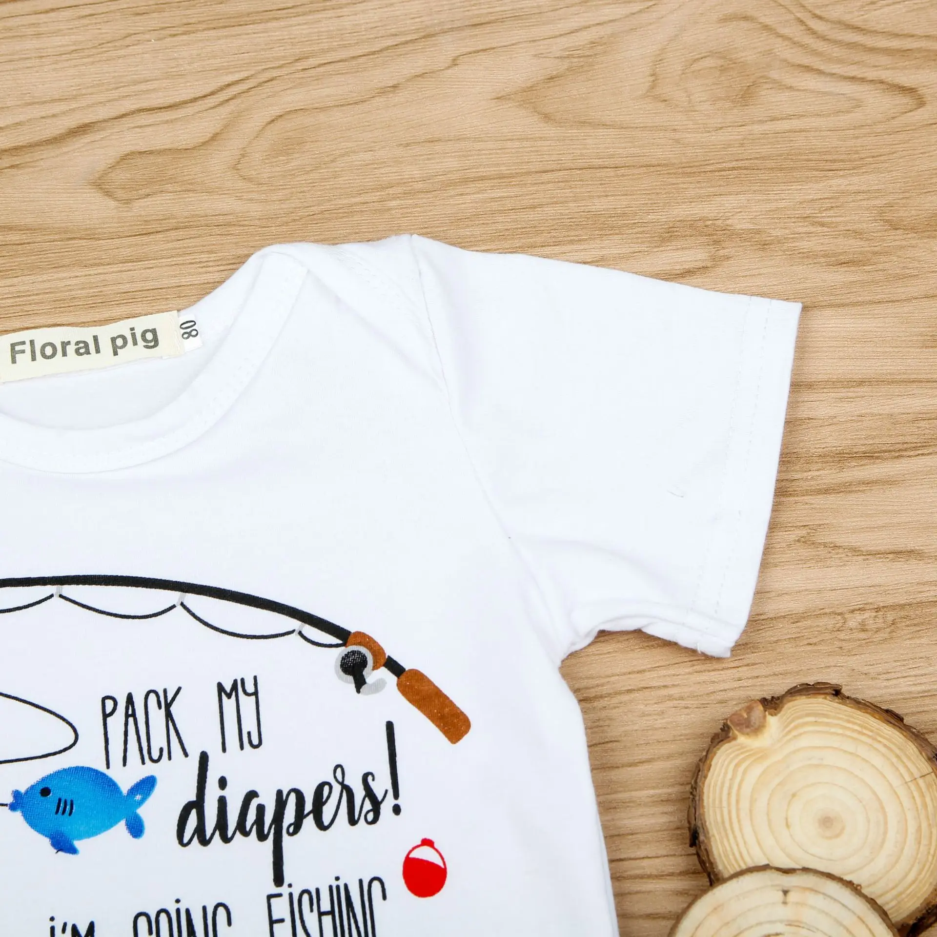 Хит продаж боди для новорожденных с надписью I'm Going Fishing with Daddy детская одежда