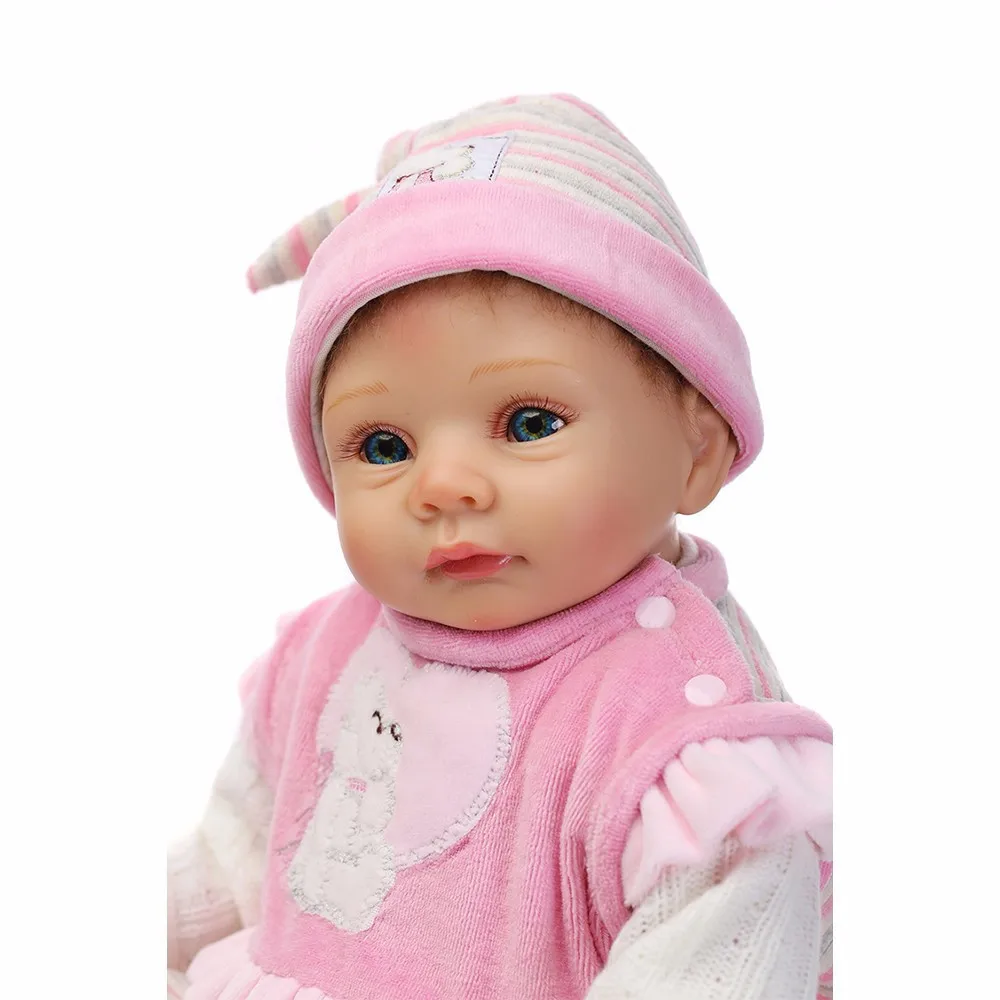 NPK bebe куклы Reborn 22 дюймов 55 см силиконовые куклы Reborn с плюшевым медведем для новорожденных девочек игрушки для детей подарок на день рождения