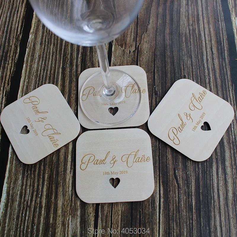 Деревянный свадебный стол Coaster Favours-индивидуализированный Keepsake Favour для гостей