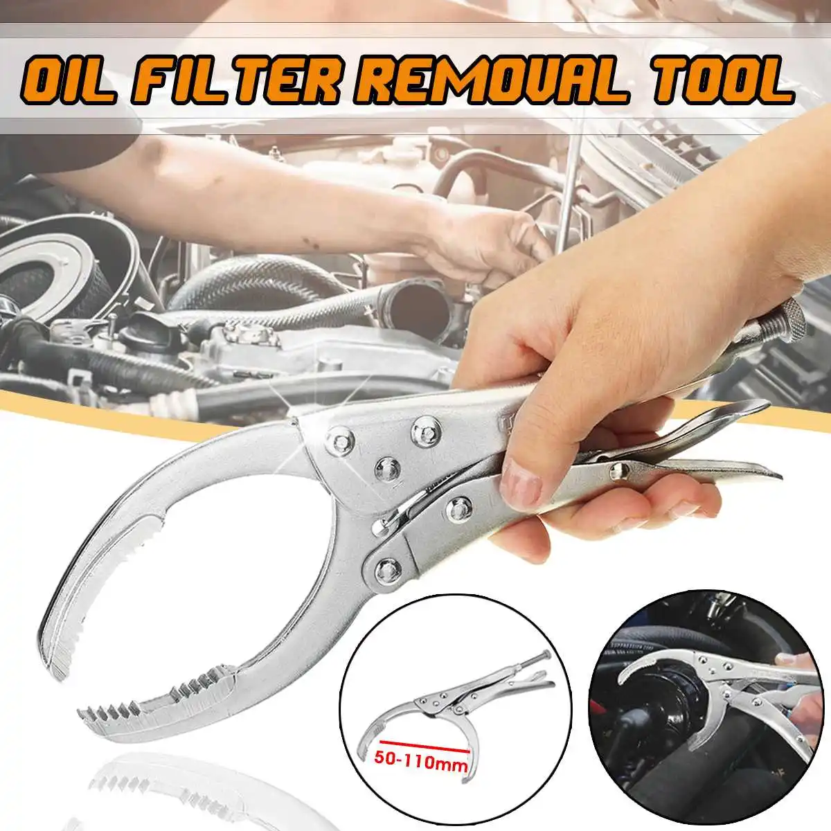 Car Oil Filter Plier Remover Wrench Vice Locking Grip Vise Spanner