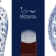 MEDUSA 0.20 mm 14U/16U/18U shape Permanent Makeup Eyebrow flex Tattoo Needles Blade For 3D PMU