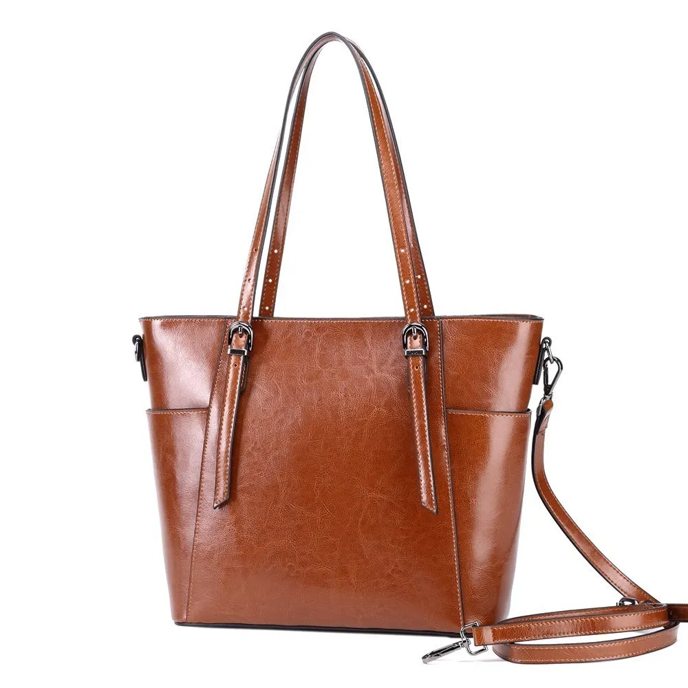 

Genuine Leather Women Totes Bag Women Shoulder Bag Luxury Designer Leather Hign Quality Handbags Femal Crossbody Bag Casual