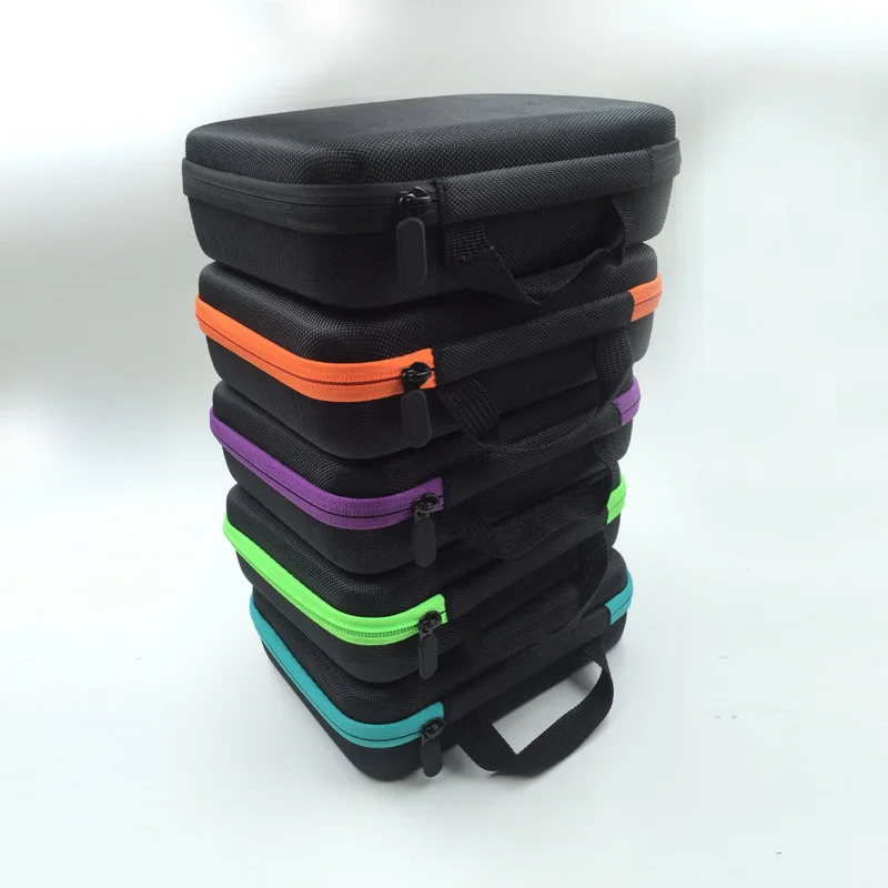 

30 Slots Essential Oil Bottle Carry Case Holder Storage Aromatherapy Hand Bag Random Color Refillable Bottles