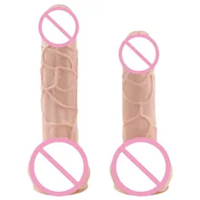 2019 Sex Products Super Big Dildo Female Masturbation Meat Dildos Soft Realistic Penis Suction Cup Adult Sex Toys For Woman X33
