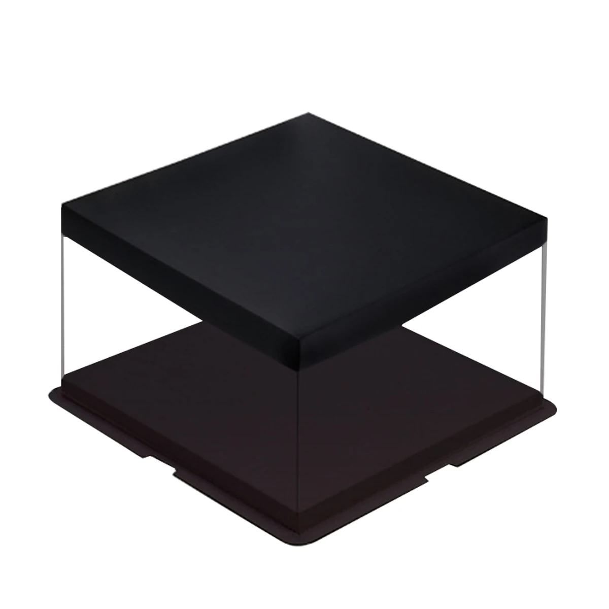 

Transparent Cake Display Box Square Baking Muffin Packaging Cupcake Carrier Storage Container with Lid (10/13 inch)