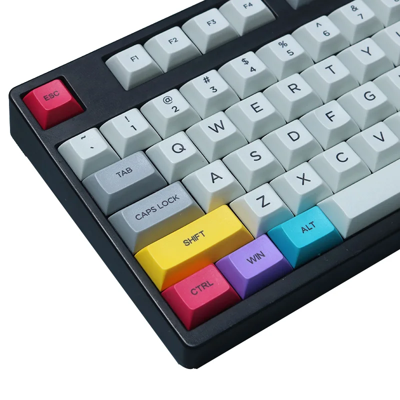 29 шт. колпачки для ключей DSA CMYK Color Dyesub PBT Набор колпачков CTRL WIN ALT SHIFT игровая