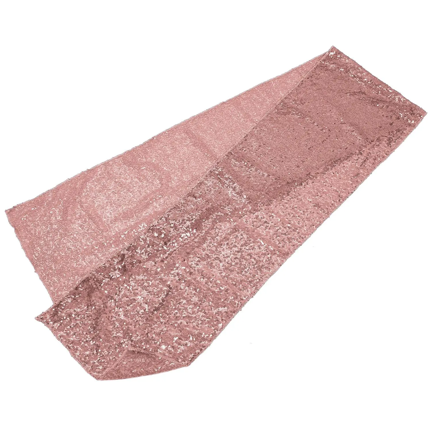

Table Runner Wedding Party Decorations Bling Cloth Rose Gold