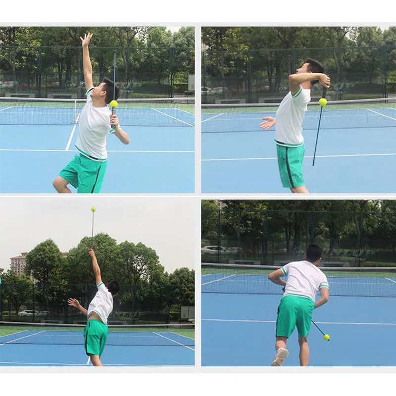 Yoofa Allenatore di Tennis,Strumento di Allenamento per Tennis Portatile,Tennis Allenamento ad Alta Elasticit/à Palla Allenamento,Adatto per Principianti