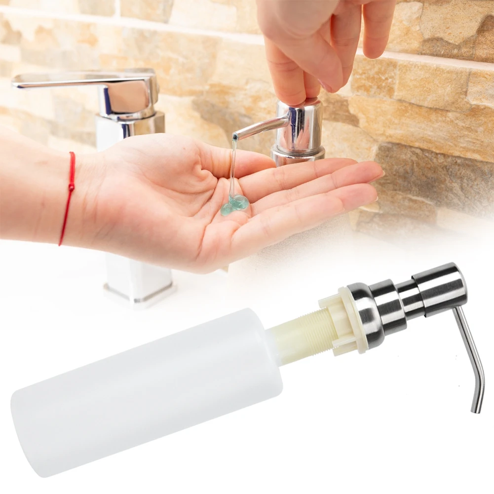 

B10 304 Stainless Steel Brushed Manual Soap Lotion Dispenser for Bathroom liquid soap dispenser Hand Soap Pump Sanitizer