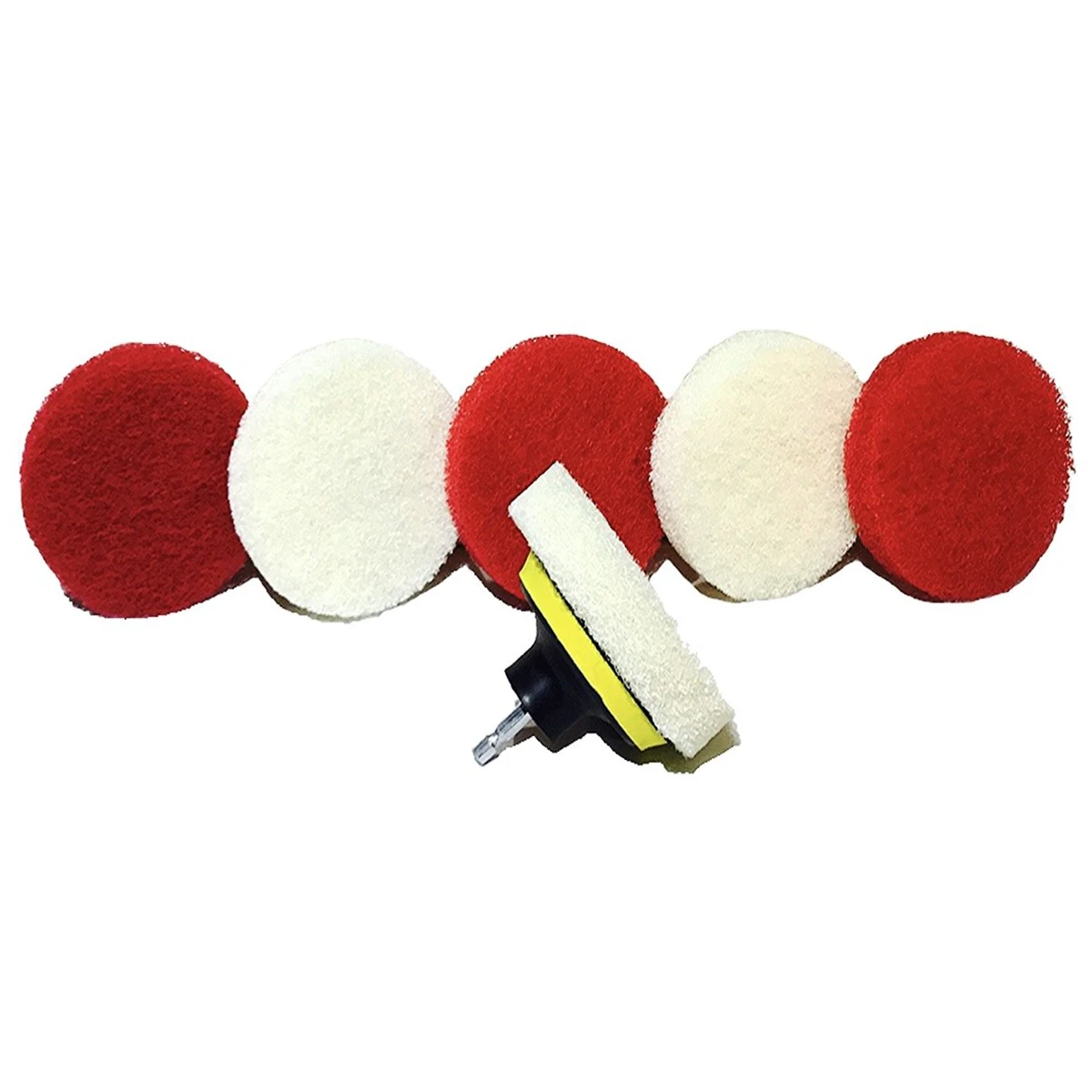 Drill Brush Scrub Pad With Attachment For Tile Sink Water Spot Fiberglass Tub Vinyl Floor Non-Scratch - Bathroom Scr | Дом и сад
