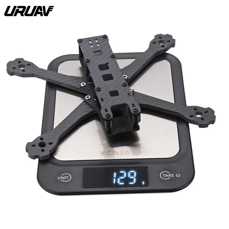 URUAV UF2/UF3 5/6/7 дюймов 220/250/300 мм углеродное волокно FPV Гоночная Рама Комплект 5 рычаг