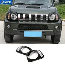 MOPAI колпак лампы для Suzuki jimny ABS черный Автомобильный передний головной светильник лампа крышка для Suzuki jimny 2007+ автомобильные аксессуары Стайлинг