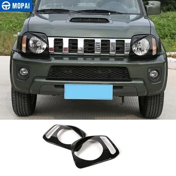 

MOPAI Lamp Hoods for Suzuki jimny ABS Black Car Front Headlight Light Lamp Cover for Suzuki jimny 2007+ Car Accessories Styling